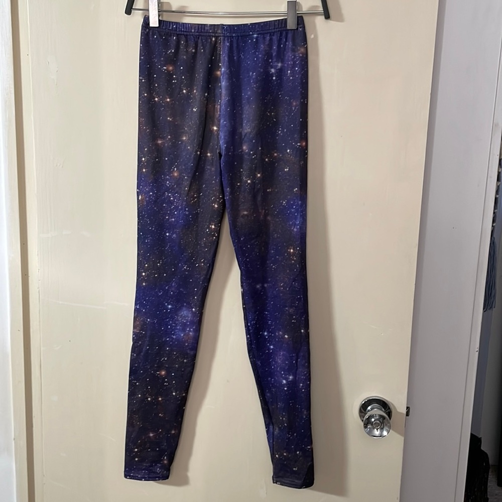 Space Galaxy Nebula Custom Printed High Waist Leggings